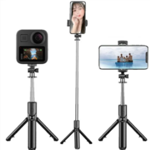 Foldable Wireless Tripod Live Camera Artifact Multi Function Mini Selfie Stick With Remote Controller For Smartphone