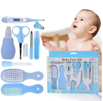 10 Pcs Newborn Baby Kids Health Care Kit Set ,Portable Baby Care Kit Nursing Baby Heath and Grooming - Image 3